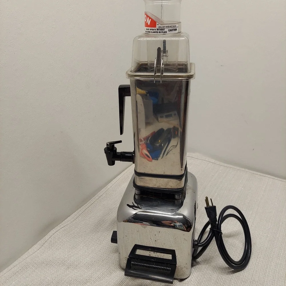 Vintage VitaMix 3600 Plus Commercial Blender Stainless Steel Model 479043C Works